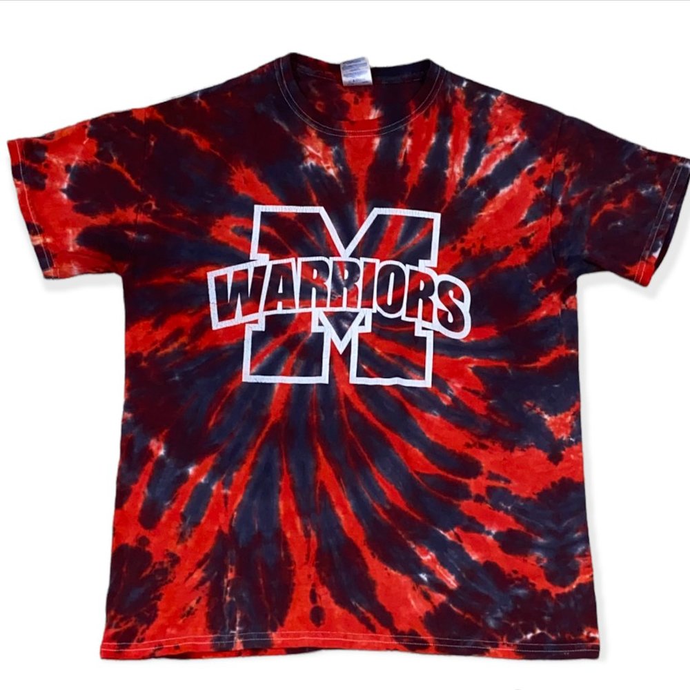 🏁 Warriors Tie-Dye T-Shirt 🏁